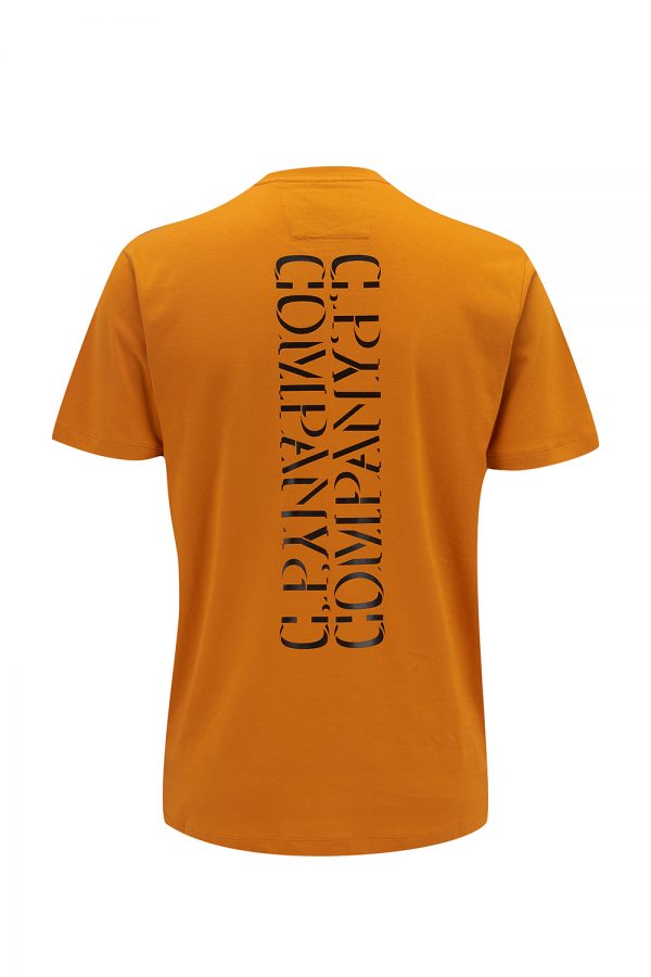 C.P. Company Men’s Rear Logo Print T-Shirt Orange - New S21 Collection 
