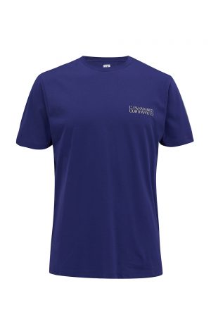 C.P. Company Men’s Double Logo Print T-Shirt Purple - New S21 Collection 