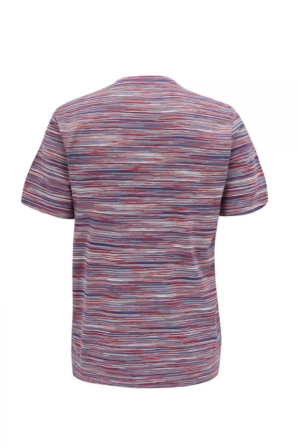 Missoni Men’s Space-dyed Stripe T-shirt Red - New W21 Collection