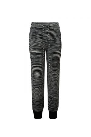 Missoni Women's Striped Slim-fit Joggers Black - New W21 Collection