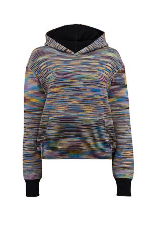 Missoni Women's Space-dye Knitted Hoodie Multicolours - New W21 Collection
