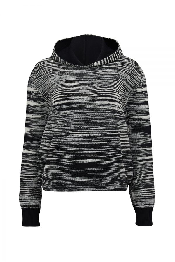 Missoni Women's Space-dye Hooded Pullover Black - New W21 Collection