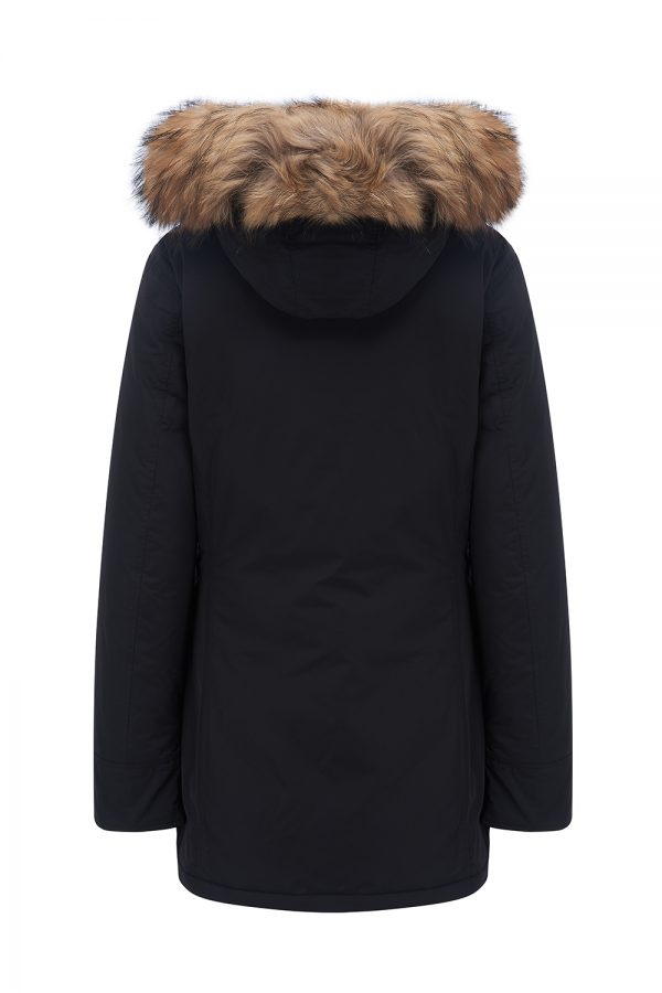 Woolrich Women's Luxury Arctic Racoon Down Parka Black - New W21 Collection 