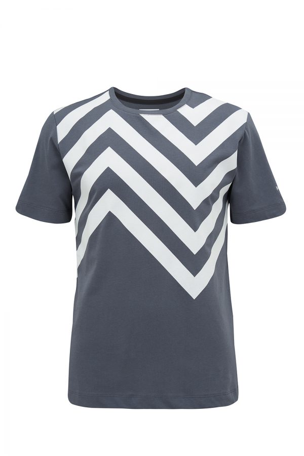 Missoni Sport Men’s Zigzag Motif T-shirt Dark Grey - New W21 Collection