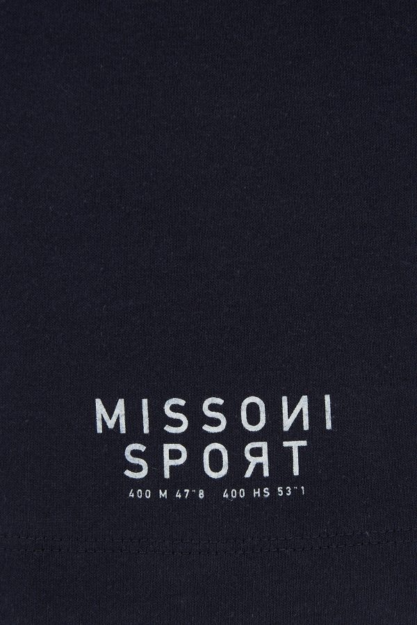 Missoni Sport Men’s Crew-neck T-shirt Black - New W21 Collection 