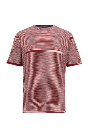 Missoni Men’s Space-dyed Stripe Top Red - New W21 Collection