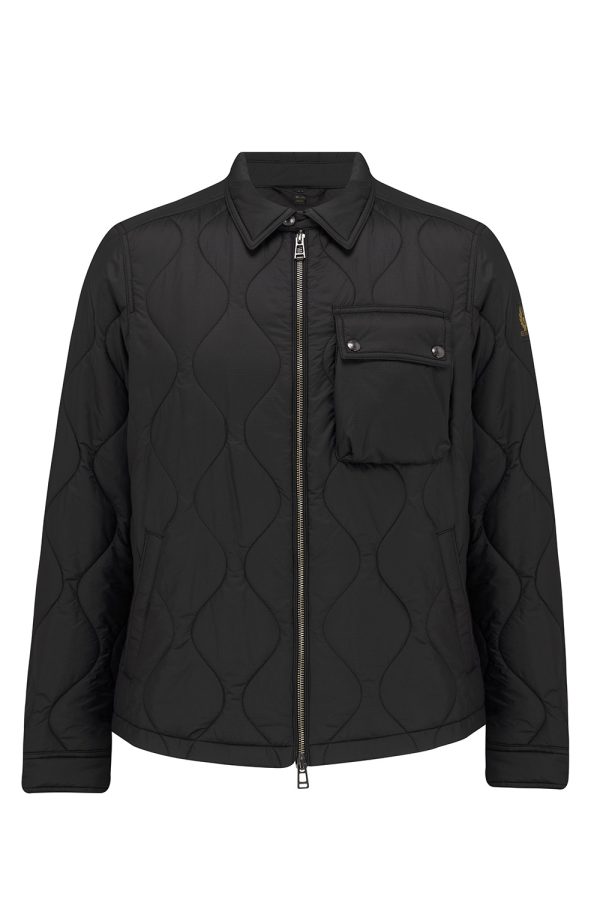 Belstaff Wayfare Men’s Quilted Shell Jacket Black  - New W21 Collection