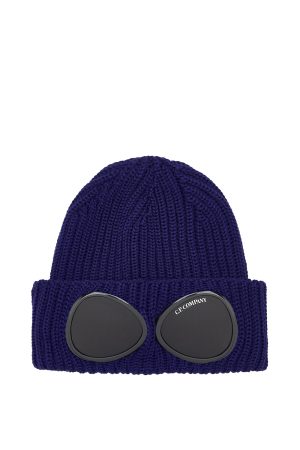 C.P. Company Men's Lens Beanie Hat Purple - New W21 Collection