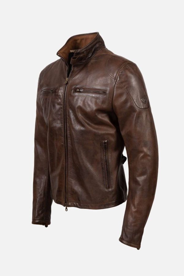 Matchless Osborne Men's Leather Blouson Antique Brown - New W21 Collection
