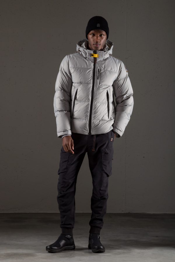 Parajumpers Gen Men's Hooded Puffer Jacket Light Grey – New W21 Collection