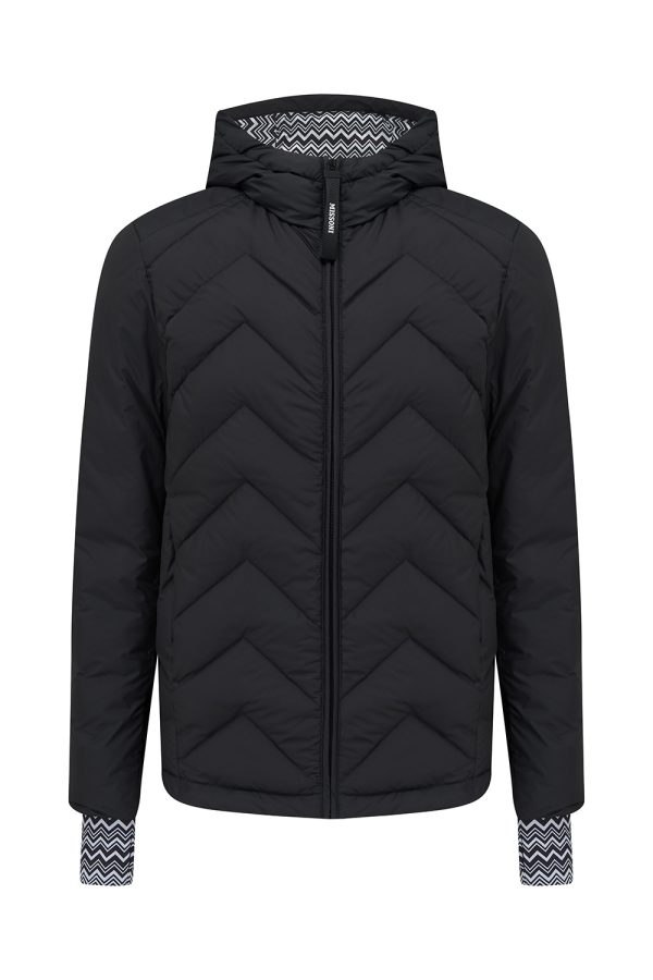 Missoni Men’s Chevron Quilted Jacket Black - New W21 Collection