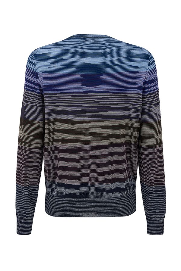 Missoni Men’s Space-dyed Wool Jumper Multicolours - New W21 Collection