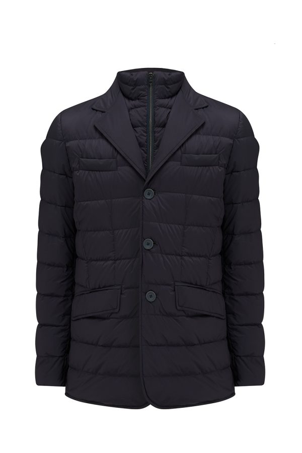 Herno La Giacca Men’s Quilted Blazer Jacket Navy - New W21 Collection