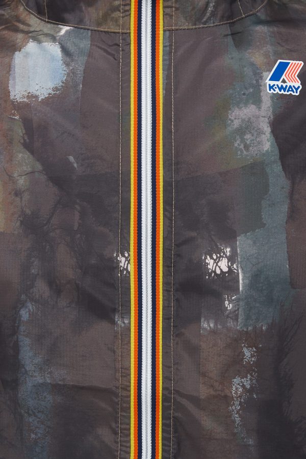 K-Way Le Vrai Claude 3.0 Unisex Graphic Jacket Khaki - New W21 Collection