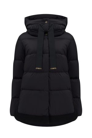 Herno Women’s Contrast Rear Panel Down Jacket Black - New W21 Collection