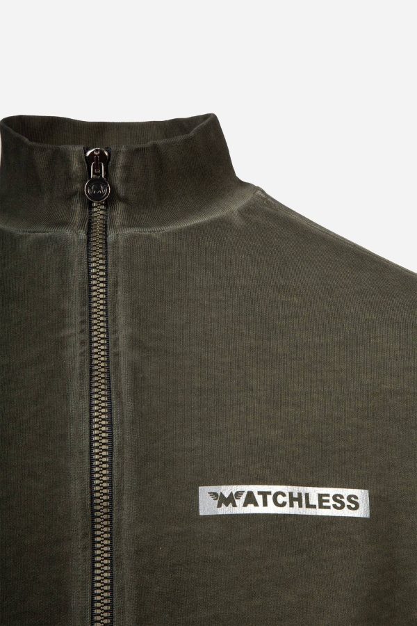 Matchless Stripe Men's Cardigan Military Green - New W21 Collection