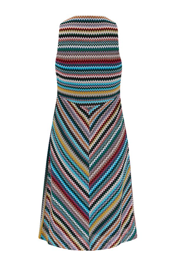 Missoni Women's Zig-zag Lamé Dress Multicoloured - New S22 Collection