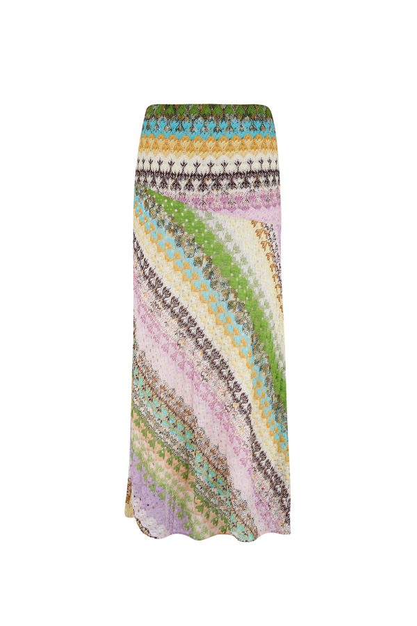 Missoni Women's Crochet Knit Maxi Skirt Multicoloured - New S22 Collection