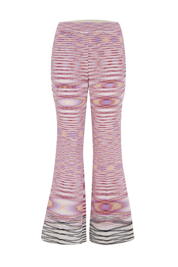 Missoni Women's Space-dye Flared Pants Pink - New S22 Collection
