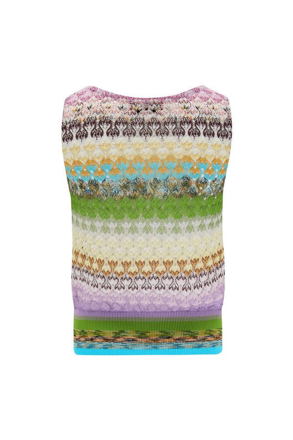 Missoni Women's Scallop Stripe Top Multicoloured - New S22 Collection
