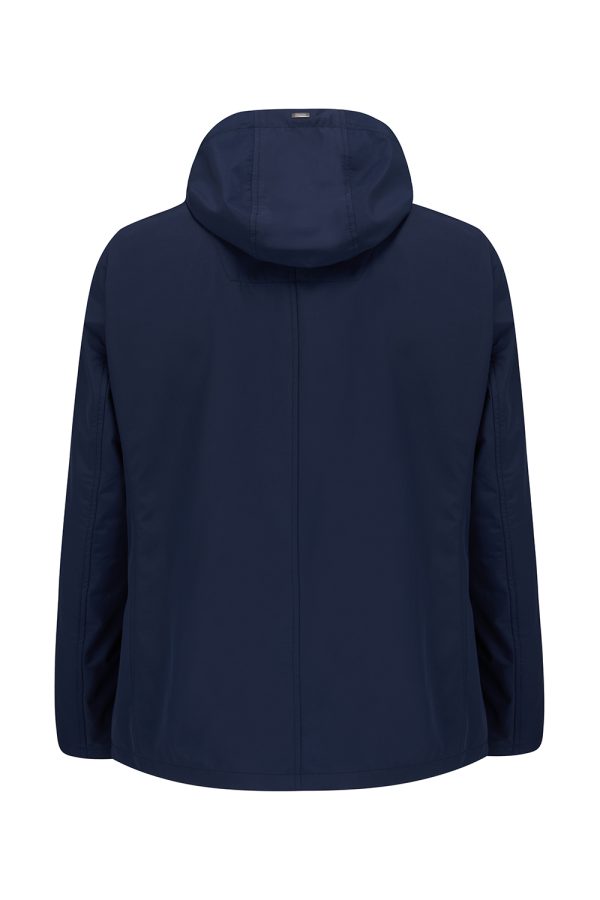 Herno Men’s Hooded Nylon Jacket Navy - New S22 Collection