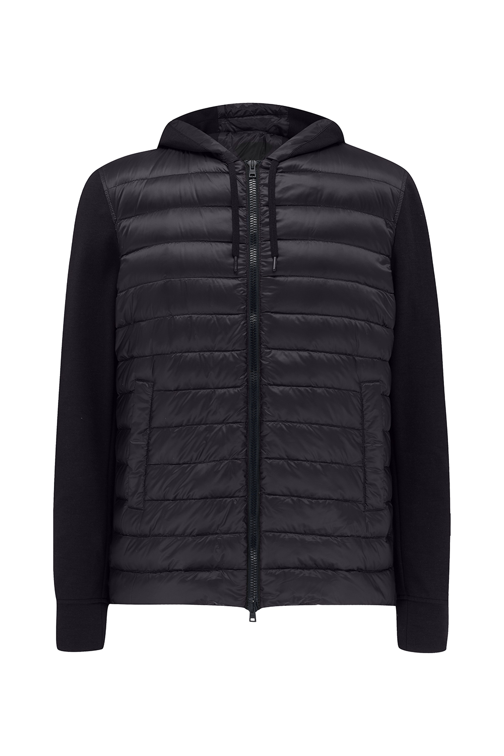 Herno Men’s Quilted Shell Cotton-blend Hoodie Black - New S22 ...