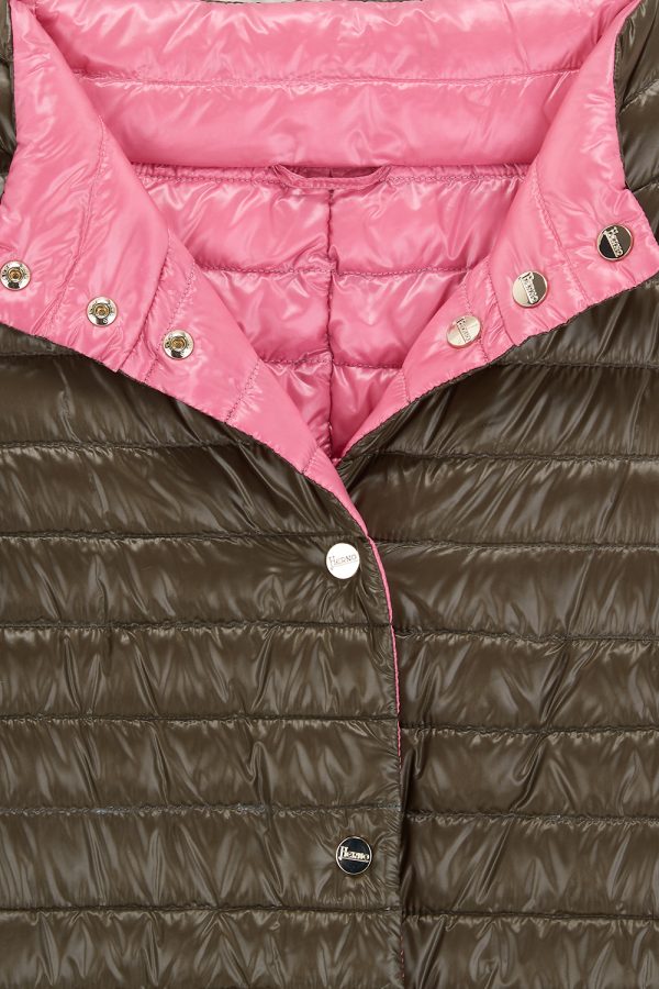 Herno Women’s Reversible Down Jacket Brown / Pink - New S22 Collection