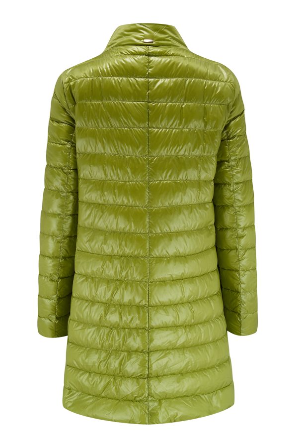 Herno Women’s Scarf Detail Quilted Coat Green - New S22 Collection
