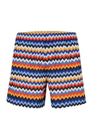 Missoni Men's Zigzag Swim Shorts Multicoloured - New S22 Collection