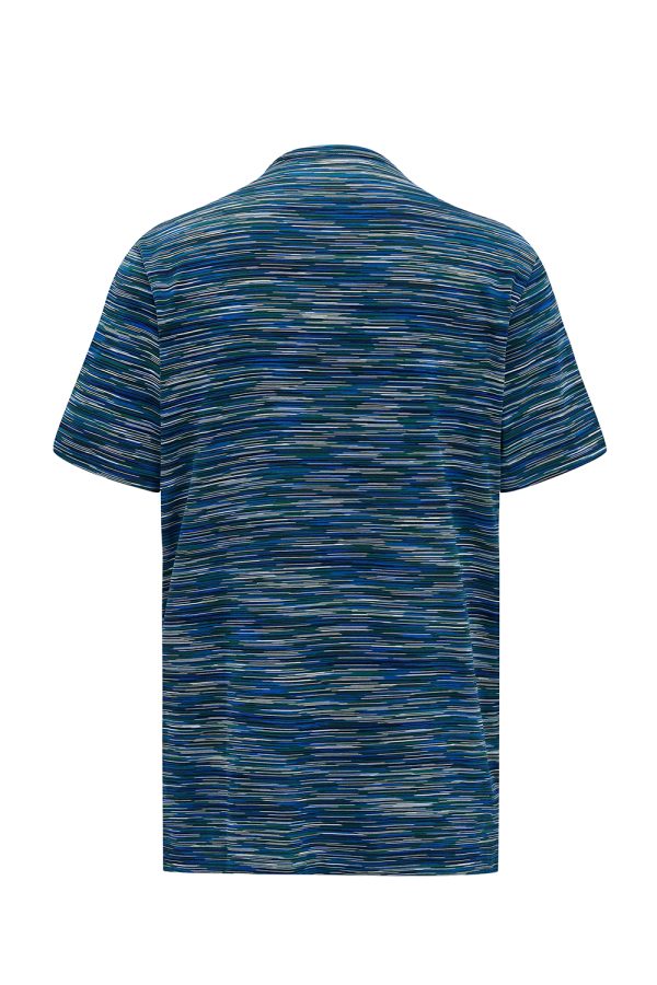 Missoni Men’s Striped T-shirt Green - New W22 Collection