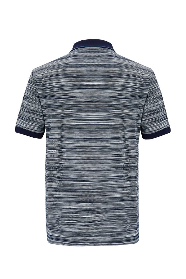 Missoni Men's Contrast Collar Polo Shirt Navy - New W22 Collection