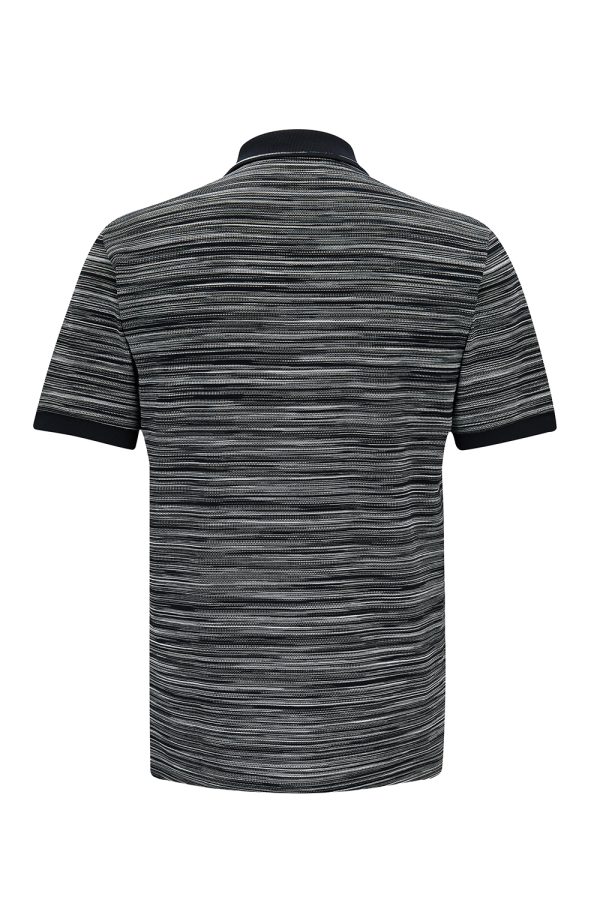 Missoni Men's Striped Polo Shirt Black - New W22 Collection