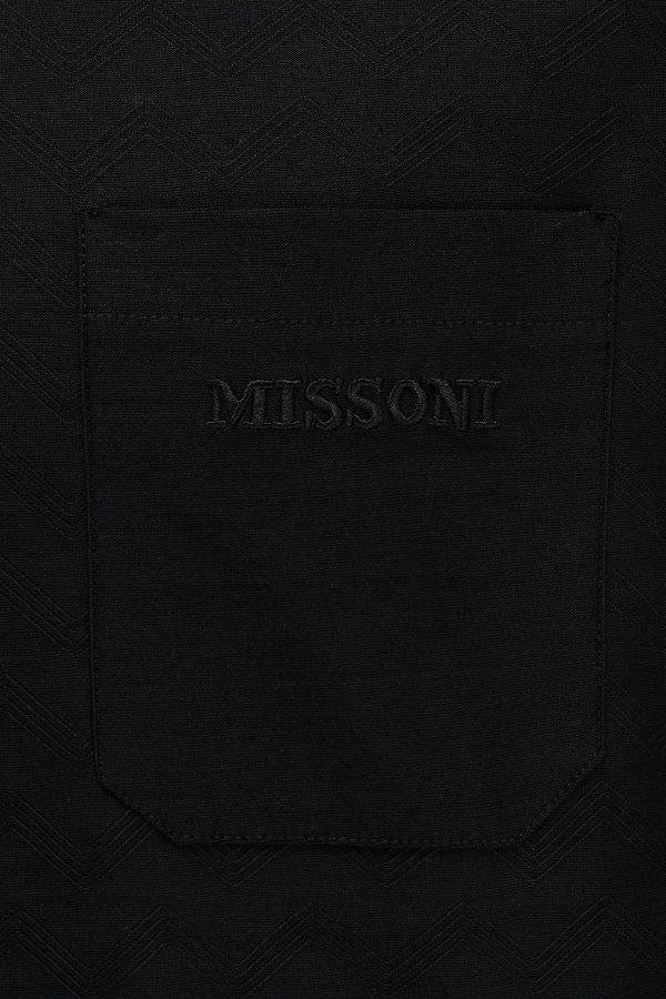 Missoni Men's Seraphim Polo Shirt Black - New W22 Collection