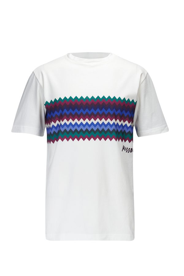 Missoni Men’s Graphic Print T-shirt White - New S22 Collection