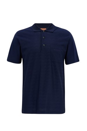 Missoni Men's Seraphim Polo Shirt Navy - New W22 Collection