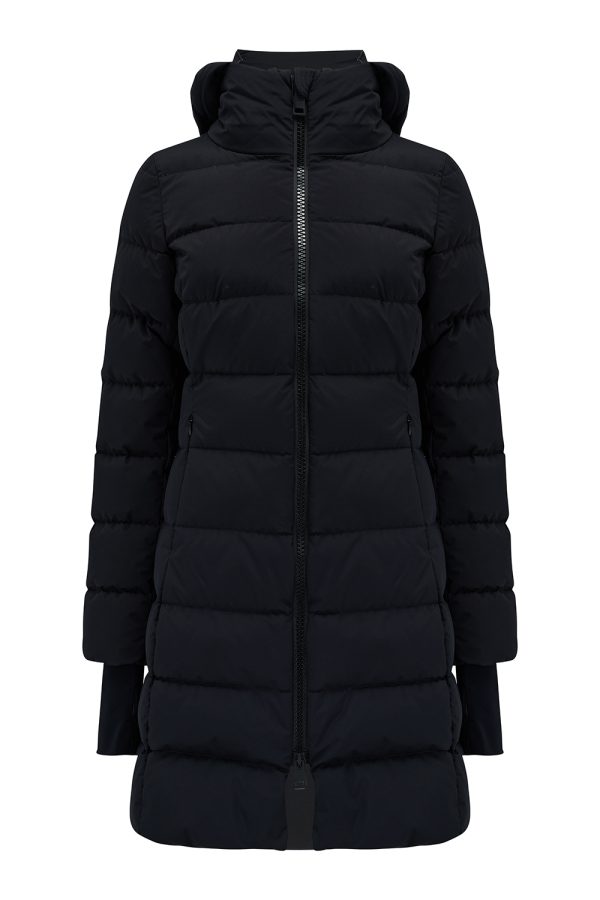 Herno Women’s Quilted Laminar Coat Black - New W22 Collection