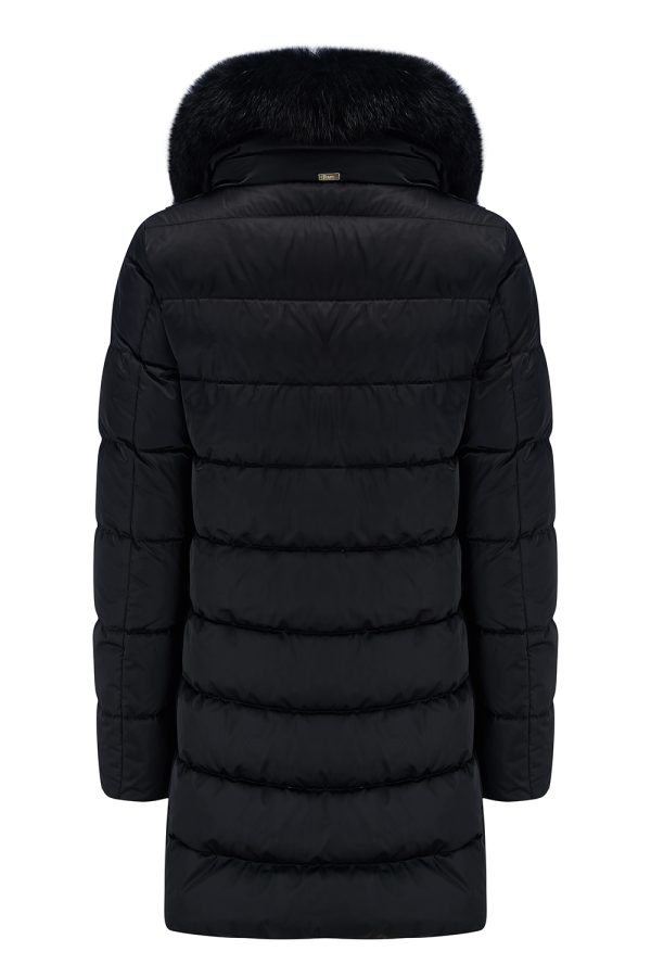 Herno Women’s Layered-Effect Padded Coat Black - New W22 Collection