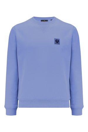 Belstaff Men's Cotton Fleece Sweatshirt Mauve - New S23 Collection
