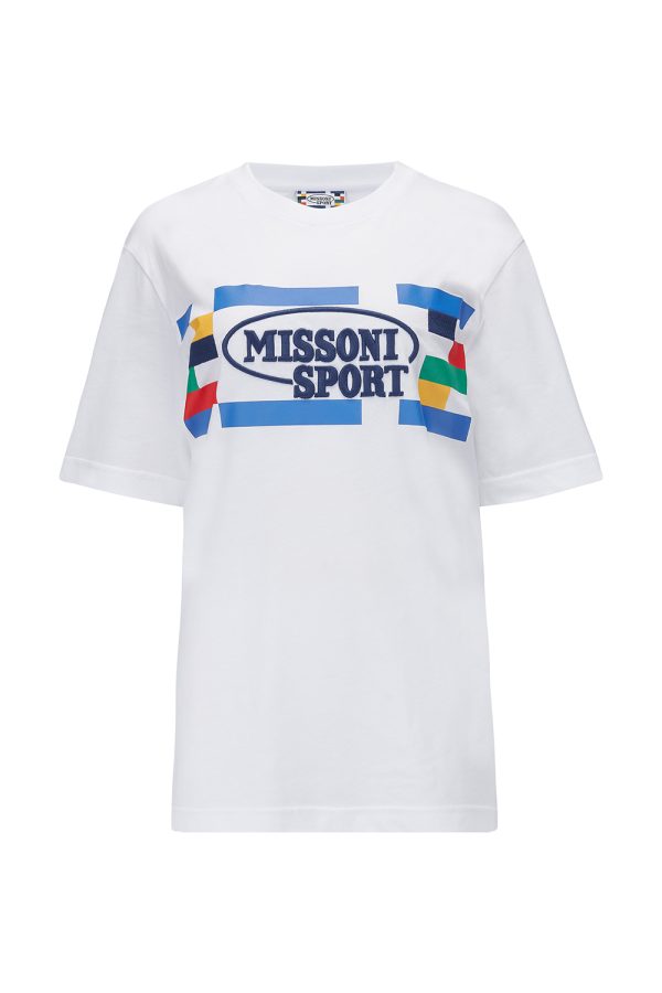 Missoni Women's Short-Sleeve Print T-shirt White - New S23 Collection