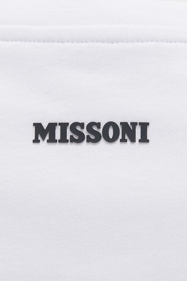 Missoni Women's Cotton Crew-Neck T-shirt White - New S23 Collection