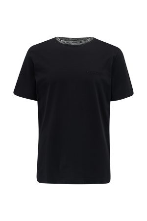 Missoni Men’s Crew-Neck T-shirt Black - New S23 Collection