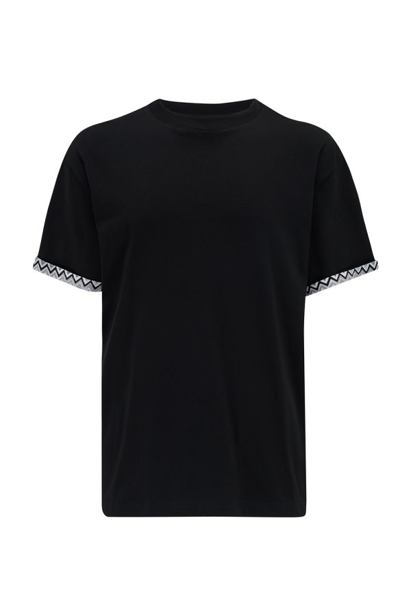 Missoni Men’s Crew-neck T-shirt Black - New S23 Collection