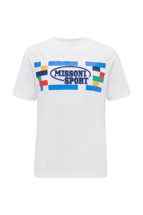 Missoni Men's Short-Sleeve Print T-shirt White - New S23 Collection