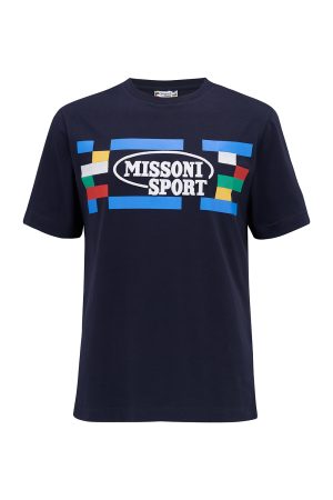Missoni Men's Short-Sleeve Print T-shirt Navy - New S23 Collection