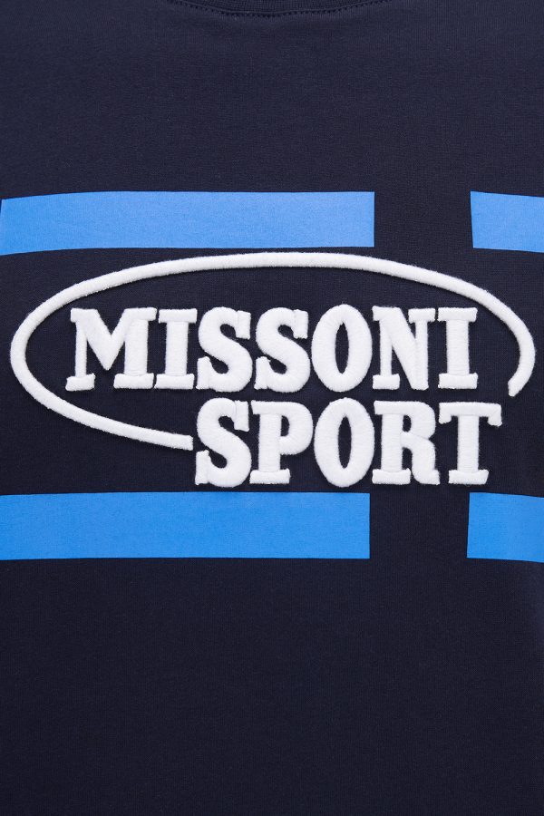 Missoni Men's Short-Sleeve Print T-shirt Navy - New S23 Collection