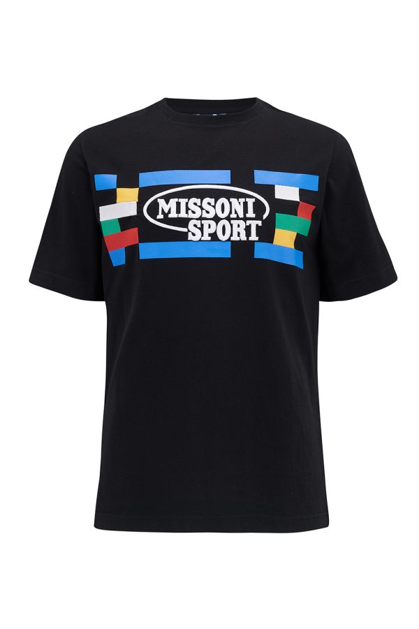 Missoni Men's Short-Sleeve Print T-shirt Black - New S23 Collection