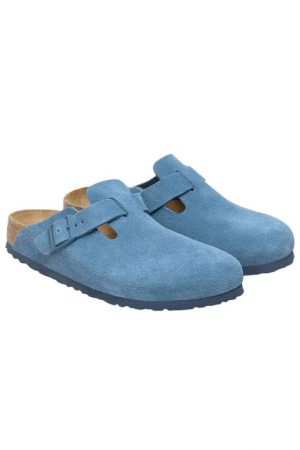 BIRKENSTOCK Boston Suede Leather Elemental Blue - New S24 Collection